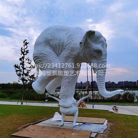 开封艺术欣赏白铜大象雕塑 铸铜定制