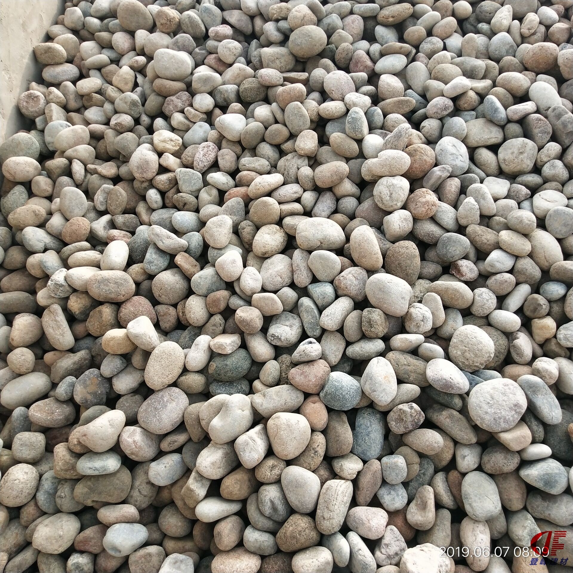 5-8cm鹅卵石厂家 石笼填充河滩石 景区河道铺设河卵石