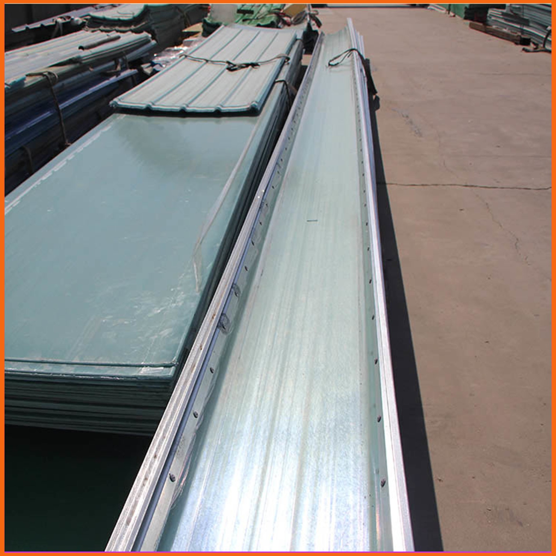 475型钢边采光板 唐山FRP聚酯采光带 机制玻璃钢瓦生产厂家
