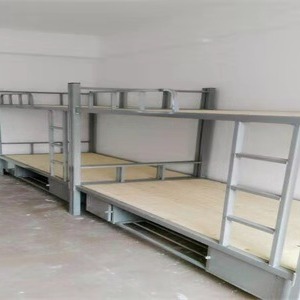 员工单人床  架子床  上下铺铁床  双层架子床 公寓床 营房制式床图片