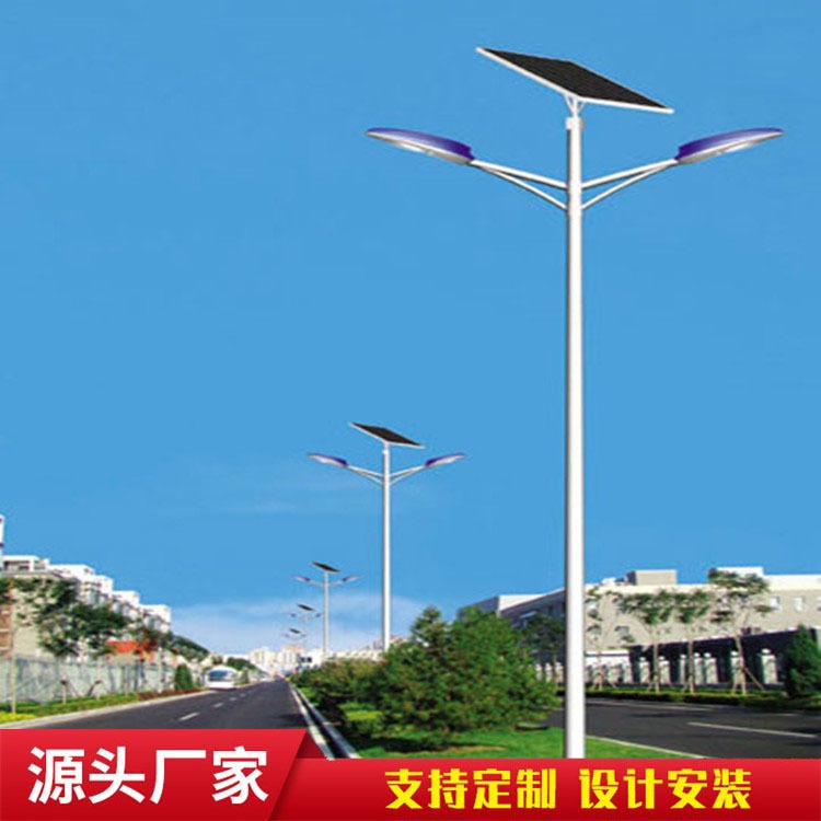 尚博灯饰可定制8米太阳能路灯 厂区户外新农村单臂LED100w工程道路灯图片