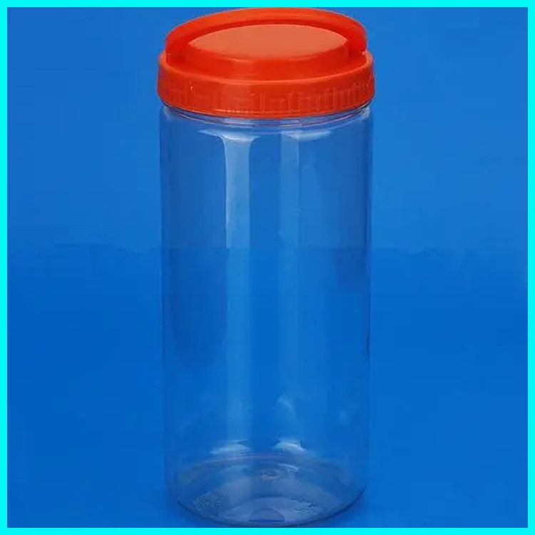 坚果收纳透明瓶子 博傲塑料 广口瓶密封食品罐 圆形塑料食品罐