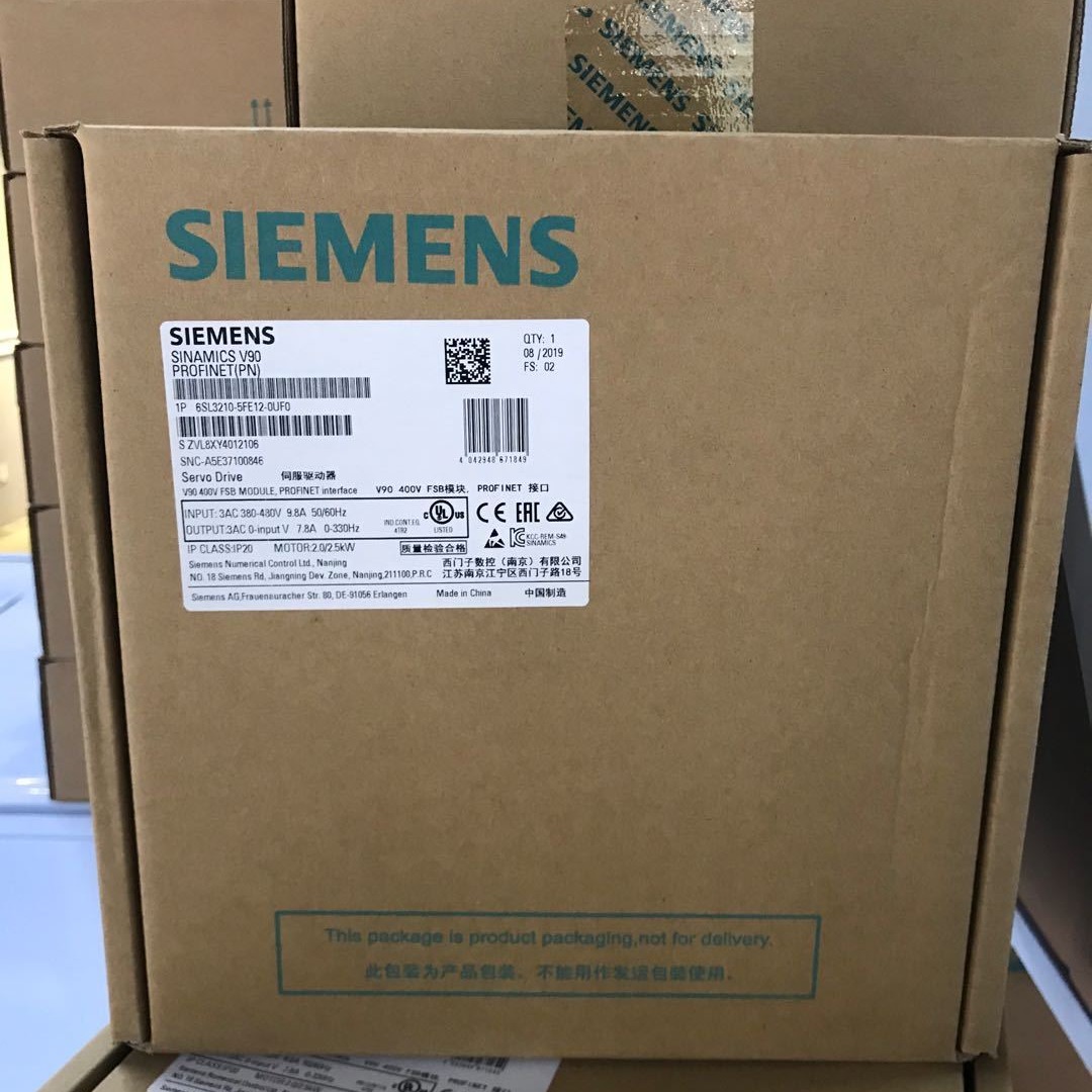 西门子SINAMICS  6SL3210-5FE12-0UF0  V90 400V驱动器外形尺寸外形尺寸 (PN版本)