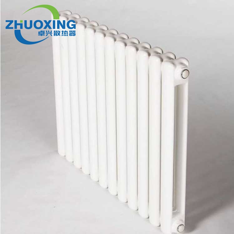 钢二柱散热器 钢制椭圆管柱式散热器 暖气片厂 GZ206钢二柱暖气片图片