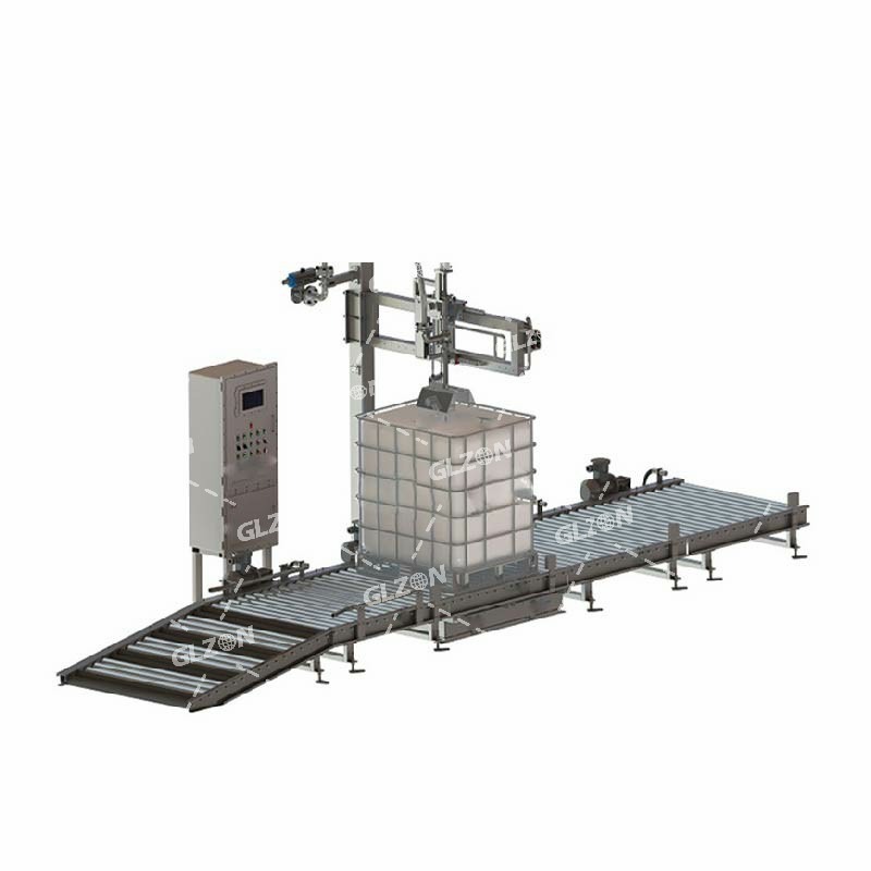 1000升IBC吨桶强酸强碱灌装机_化学液体灌装机智能化灌装设备