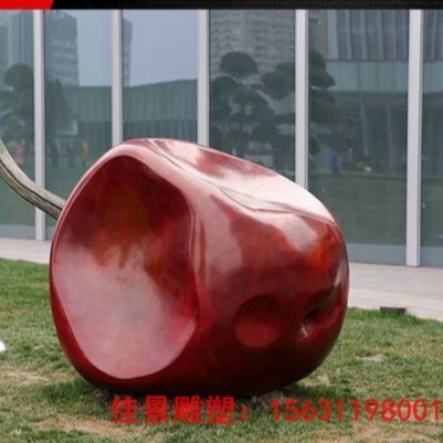大型不锈钢苹果雕塑不锈钢雕塑厂家定做