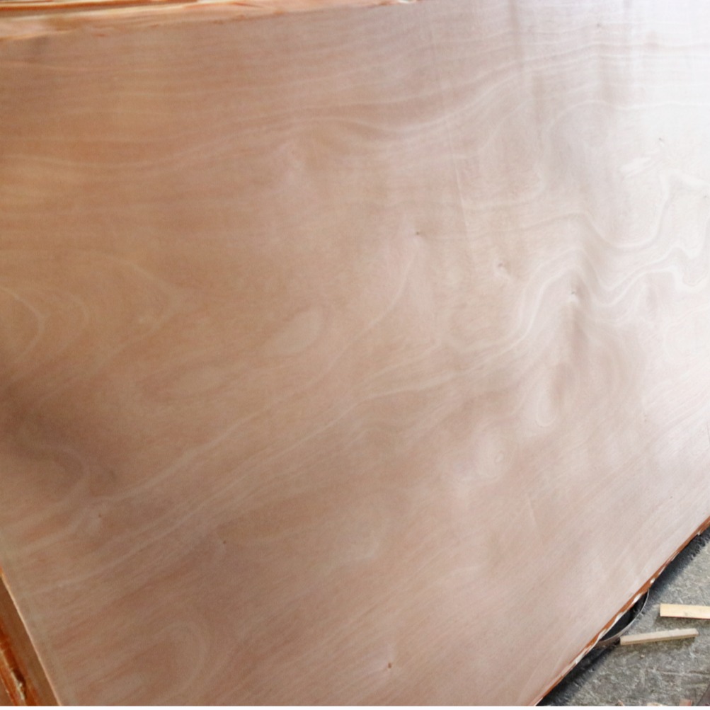 7mm双面桃花芯胶合板二次成型全杨木整芯砂光板工艺三合板红板包装板