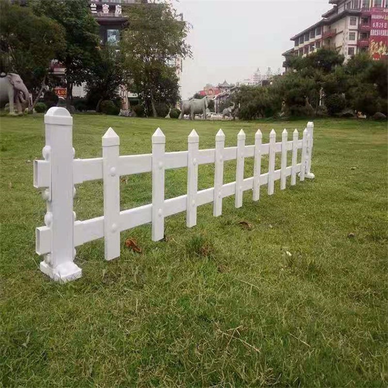 送立柱 pvc塑钢绿化草坪护栏 别墅庭院栅栏 幼儿园广场社区栏杆峰尚安