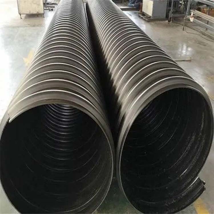 排水排污钢带管道 HDPE钢带增强聚乙烯螺旋波纹管
