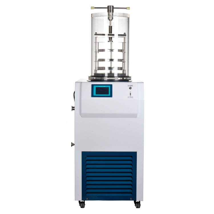 LGJ-18立式发酵液实验真空冻干机配真空泵