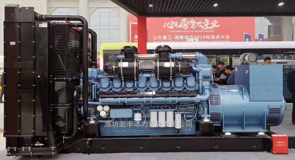 潍柴博杜安12M26D748E200发动机配套600千瓦发电机组使用价格