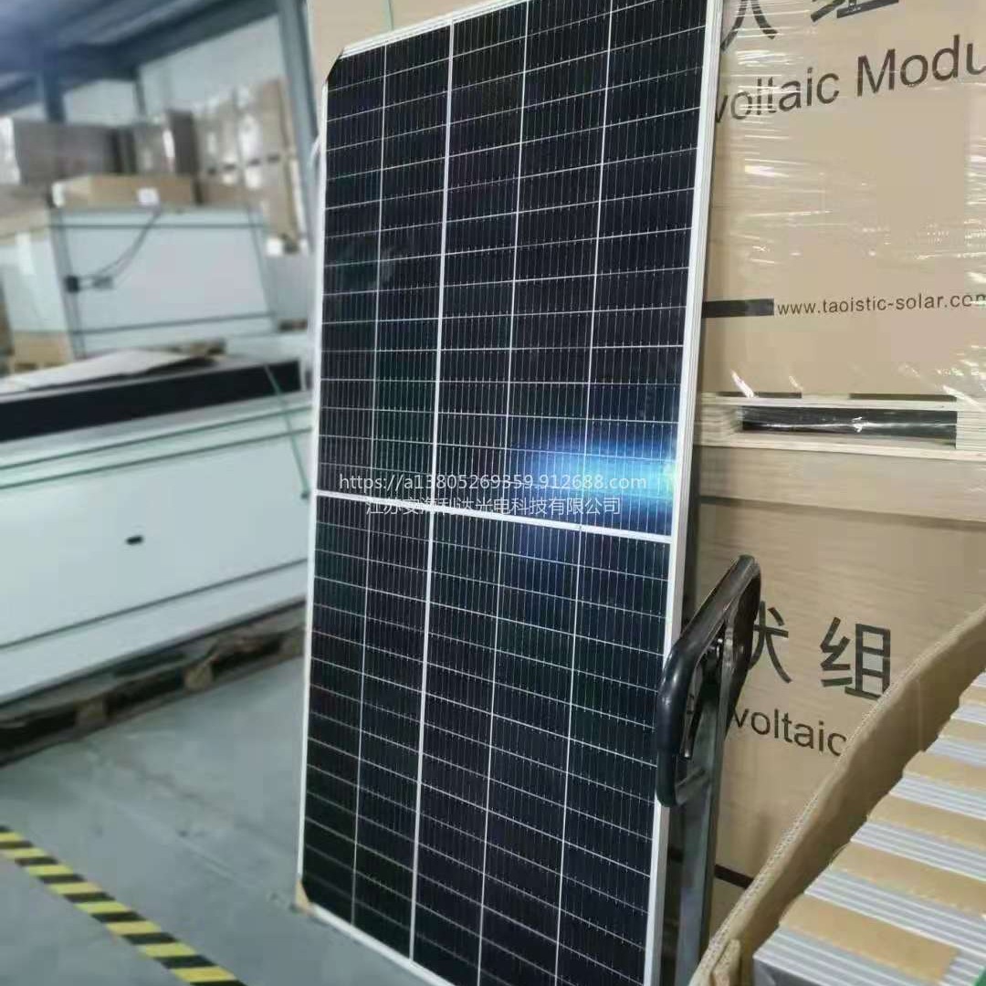 太一500W单晶半片 太阳能组件  电池板 光伏板25年原厂质保图片