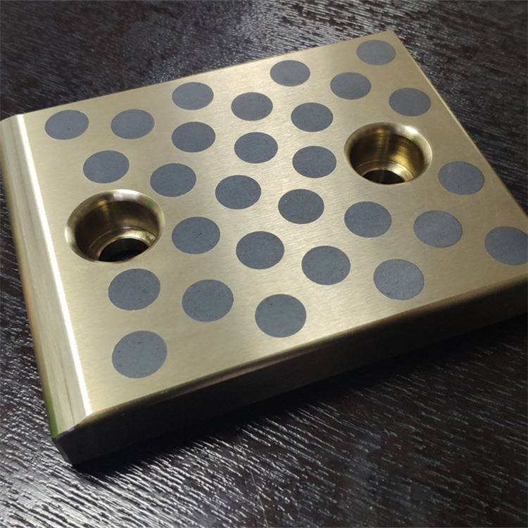 铜基镶嵌固体自润滑滑道 滑板 导板 滑块 耐磨板 侧导板 垫板 固润