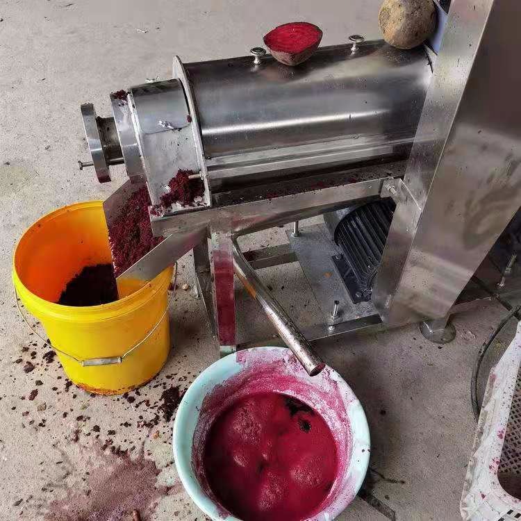 大型柠檬破碎榨汁机 螺旋西红柿压汁机 不锈钢工业商用压汁机图片