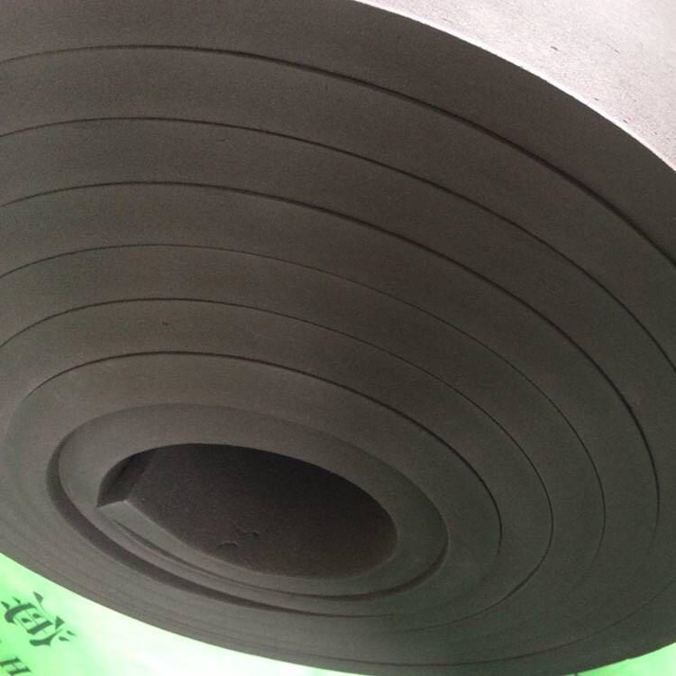 B1级铝箔背胶自粘橡塑板 吸音降噪复合海绵板 自开口自粘式图片