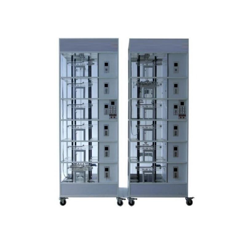 双联六层透明教学电梯模型实训考核装置 双联六层透明教学电梯模型实训设备 双联六层透明教学电梯模型综合实训台