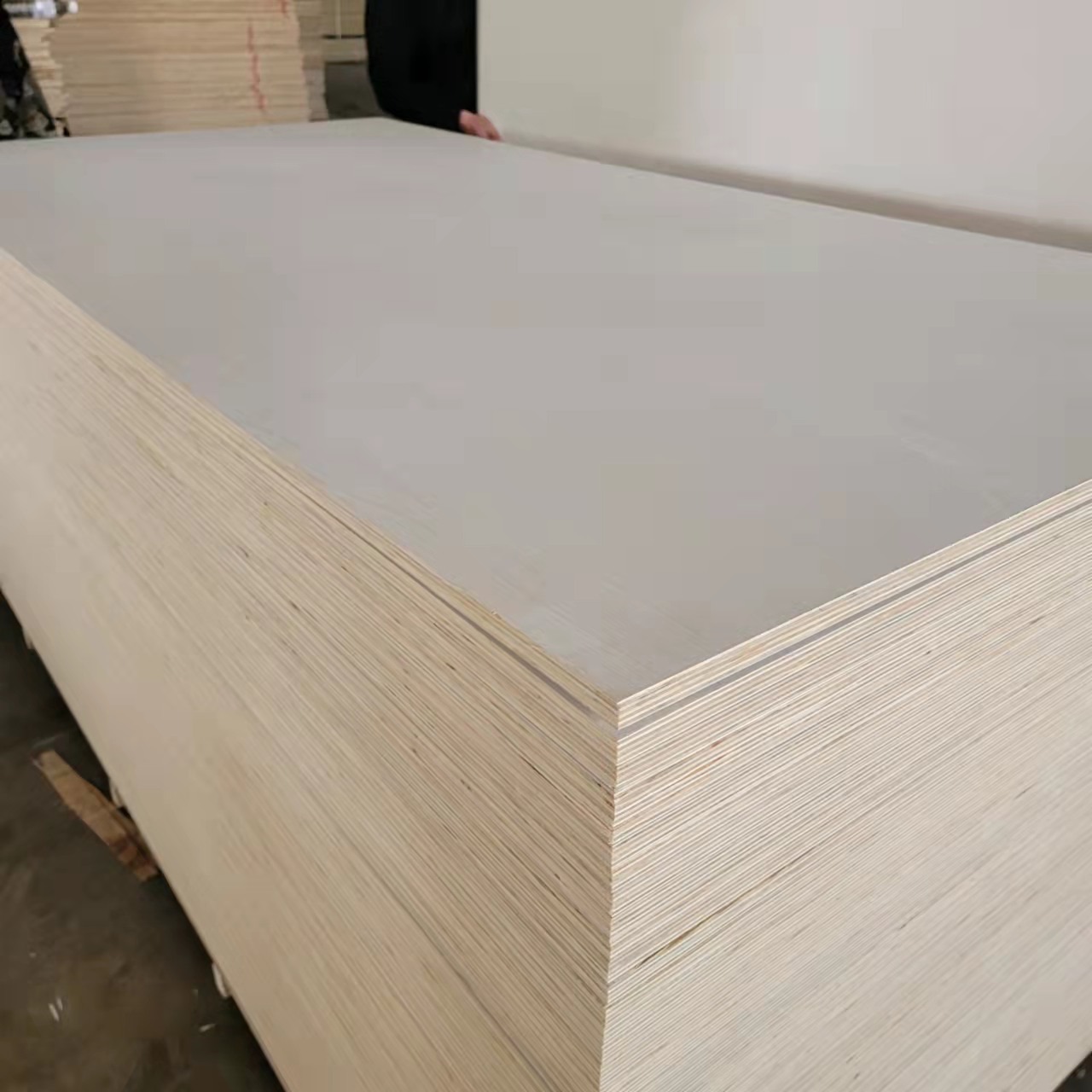 7mm二次成型包装板漂白杨木纯白面工艺品板三合板五合板可出口