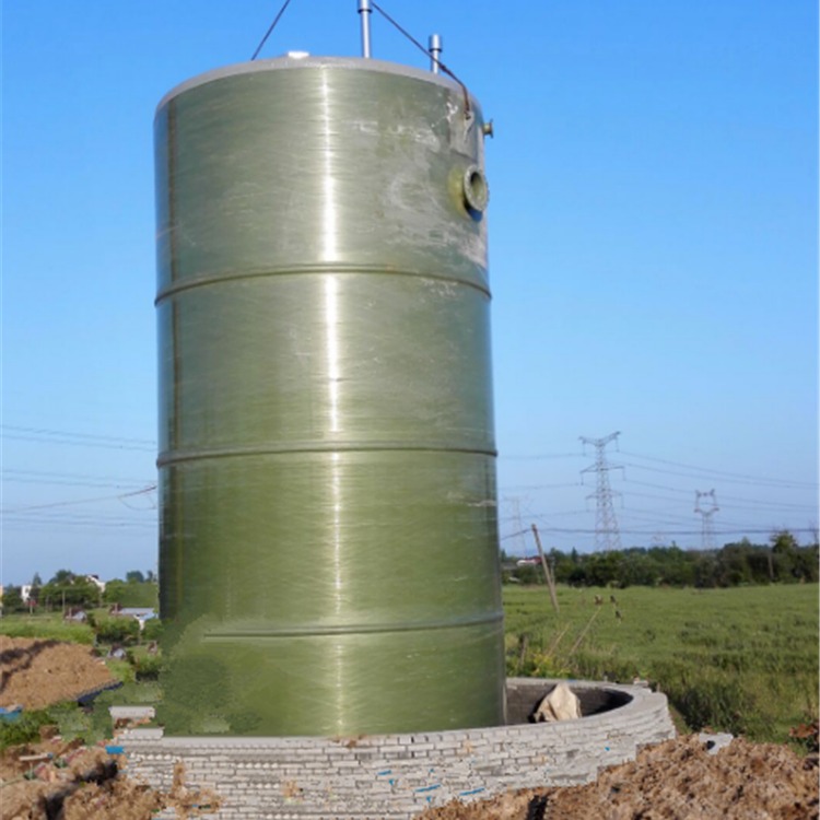 凯华 常年供应 玻璃钢泵站 一体化地埋式预制泵站 污水处理成套设备图片