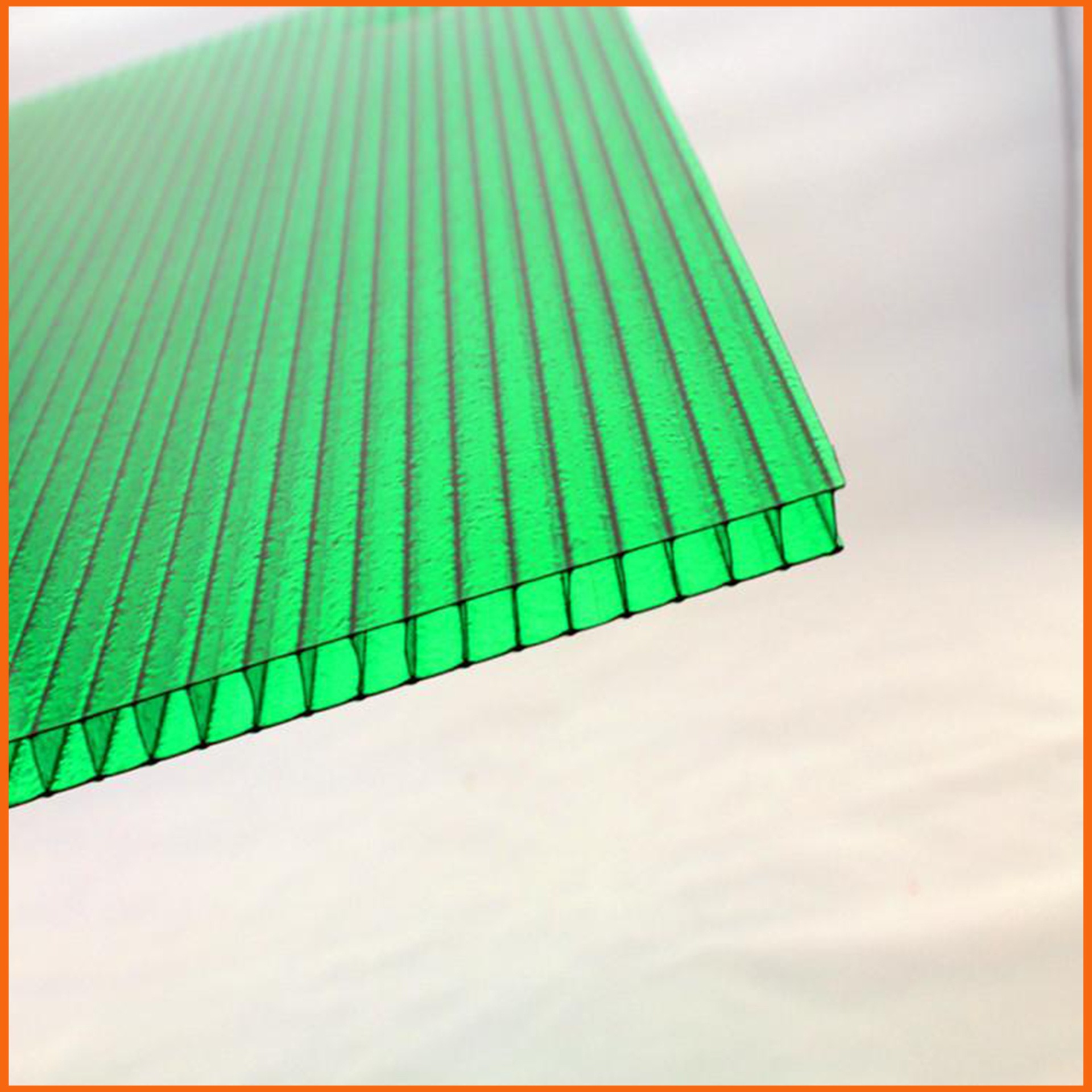 咸阳双层PC阳光板 绿色中空阳光板 8毫米厚阳光板价格