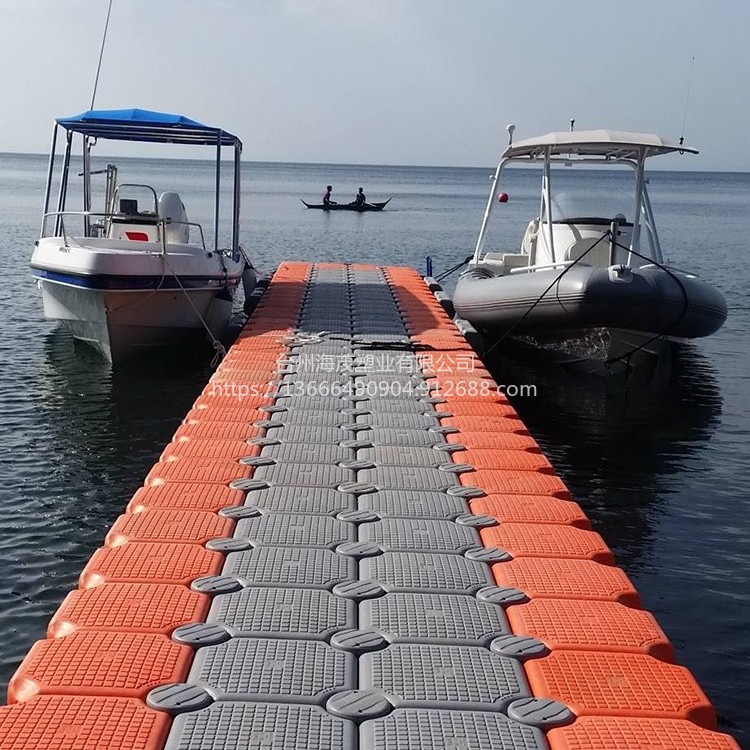 厂家直销浮筒平台 木面板码头 水上木栈道景观浮桥 垂钓网箱浮筒
