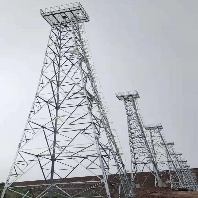 销售生产角钢电力输送塔 35KV拉线电力塔 电力架线塔高性价比 泰翔制造 质保50年