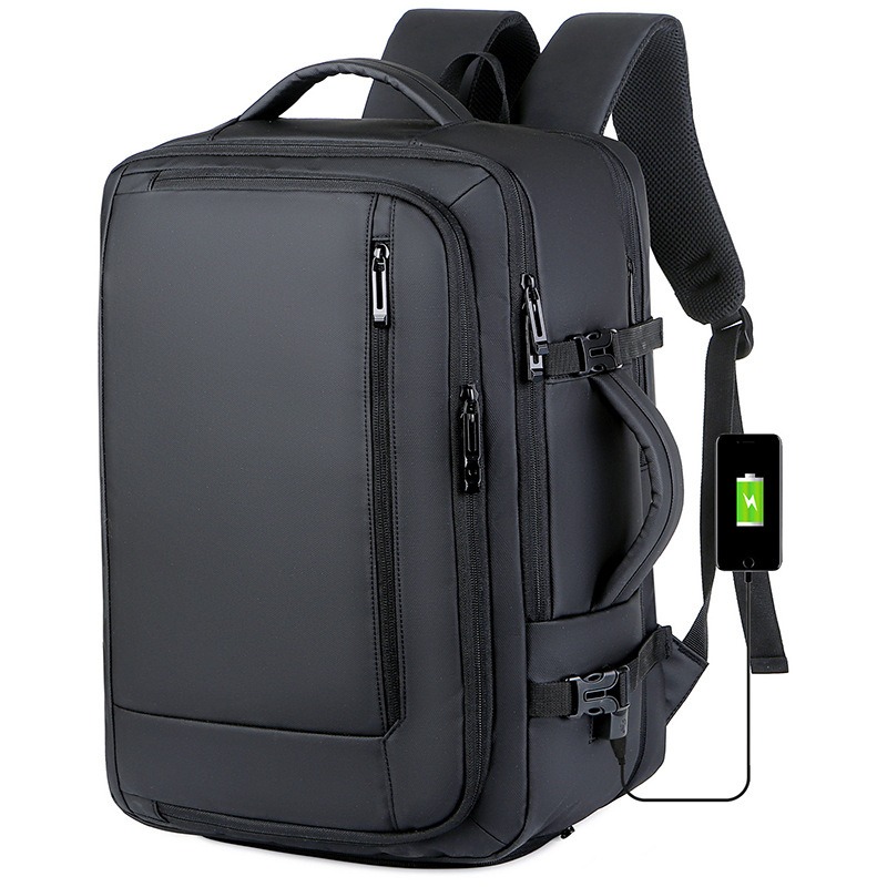 大容量扩容旅行背包新款usb多功能防水商务男士电脑双肩包