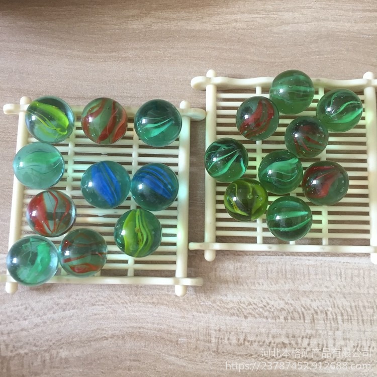 绿色花心玻璃弹珠 儿童娱乐跳棋玩具 鱼缸垫底装饰图片