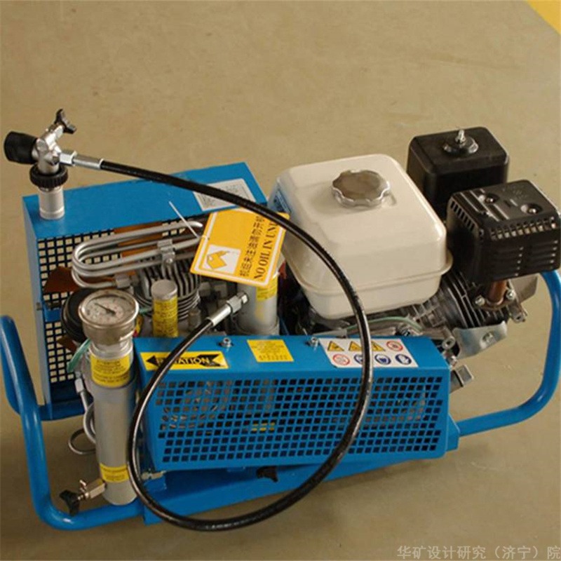 华矿直供呼吸空气压缩机 携带方便 空气呼吸器充气泵 操作简单 WG20-30J空气呼吸器充气机图片