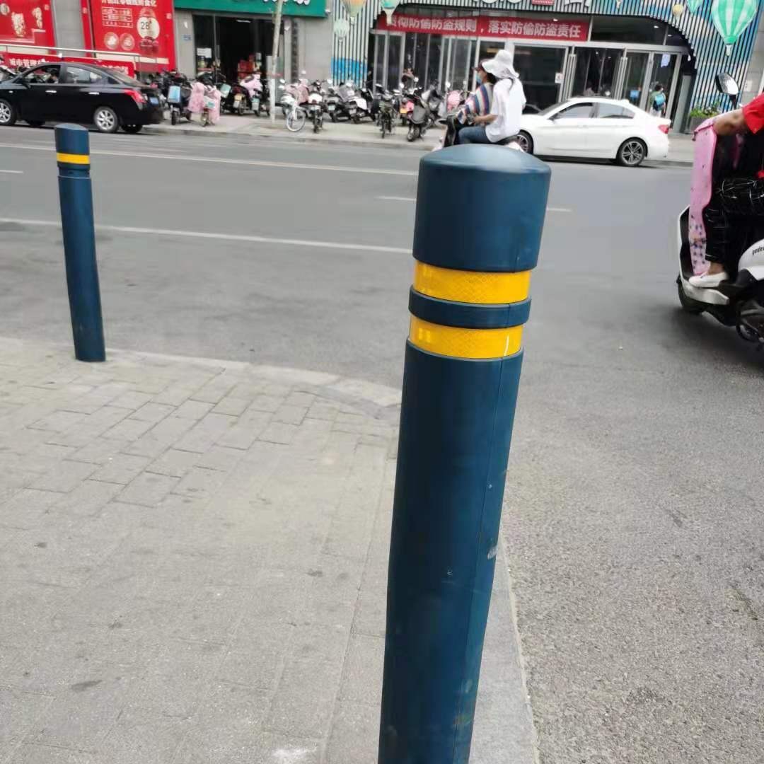 新型市政挡车柱 深蓝橡胶新型警示柱 质量可靠 专业定制