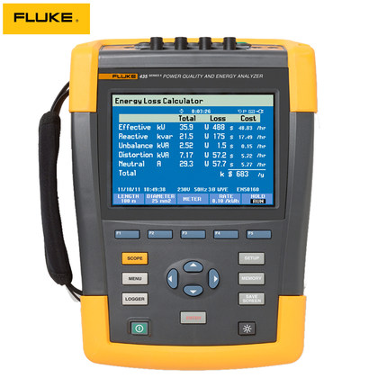 福禄克Fluke438-II电机效率和电气性能综合电能质量分析仪河南总代理