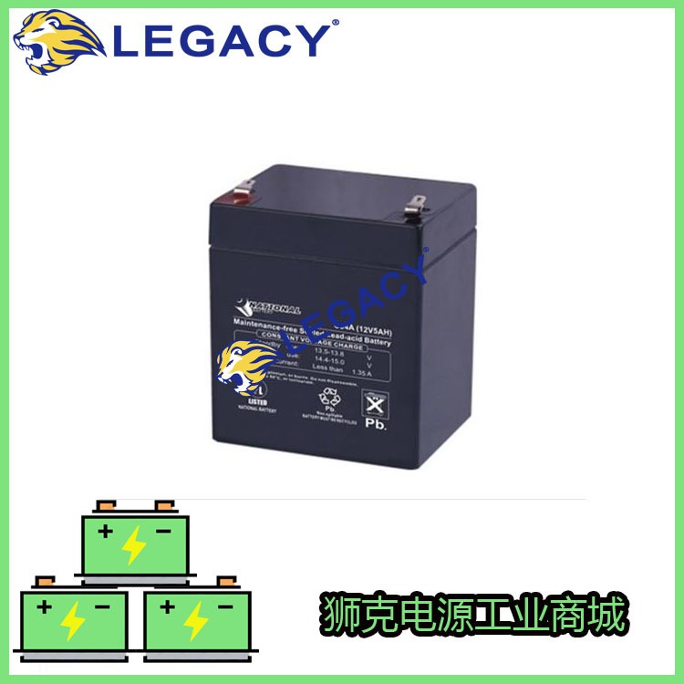 美国NATIONAL 蓄电池NB6-4.5电池 电池转换器电压转换电池