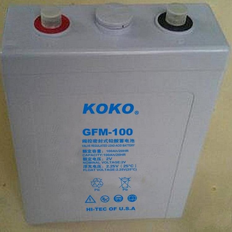 可可KOKO蓄电池GFM100阀控密封式铅酸蓄电池2V100AH代理商供应图片