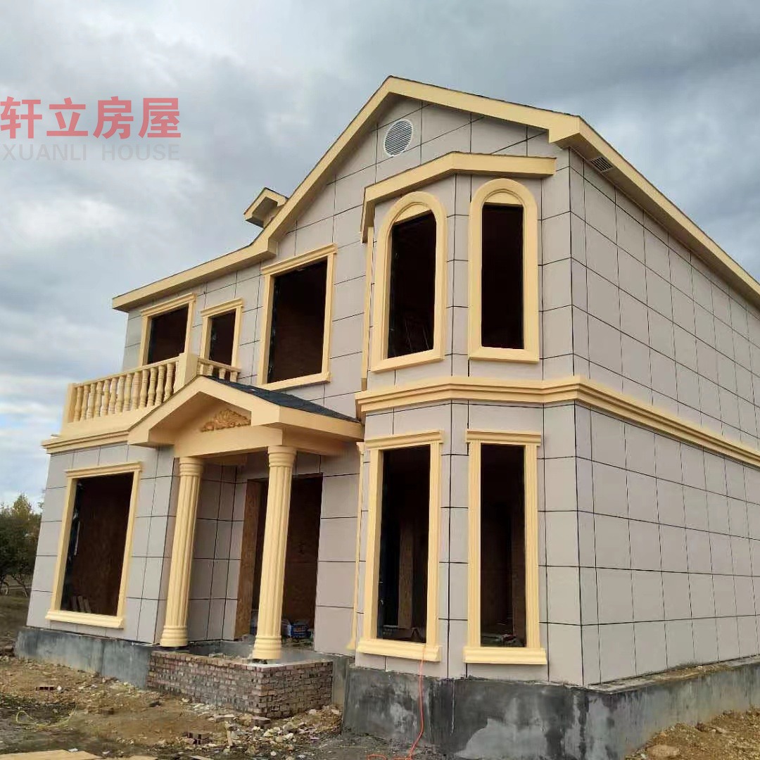 农村二十万盖二层住宅包设计建造 邢台轻钢别墅厂家