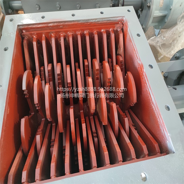 电动双轴打散破碎阀 PSF550 650 750 800 破碎 高密封 耐高温扬州申辉厂家生产