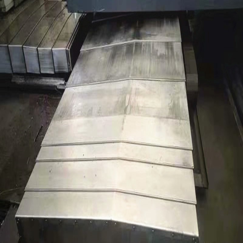 鑫姆迪克供应险峰轧辊车床导轨伸缩钢板防护罩型号全图片