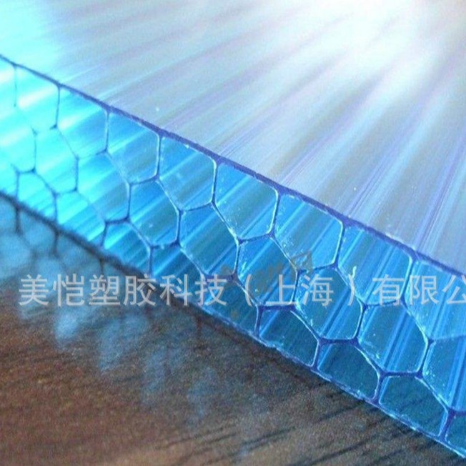 蜂窝PC阳光板 二层三层四层多层蜂窝结构 聚碳酸酯中空阳光板
