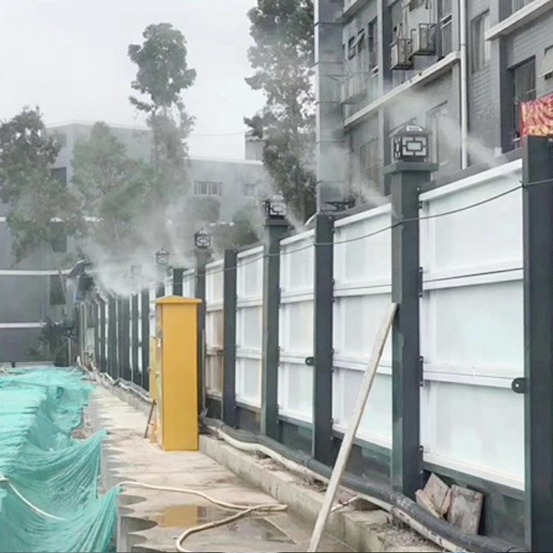 高压喷雾除尘设备 工地喷雾降尘系统 建筑工地自动喷雾除尘系统