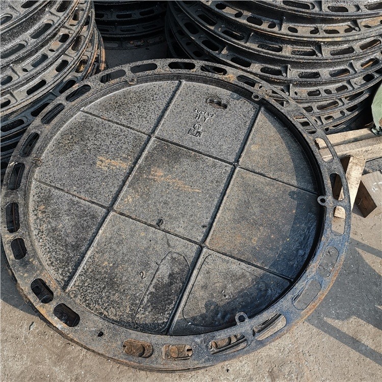 铸铁平篦井盖 9001000 管道通用 C250承重15吨 西充五防铸铁重型盖板
