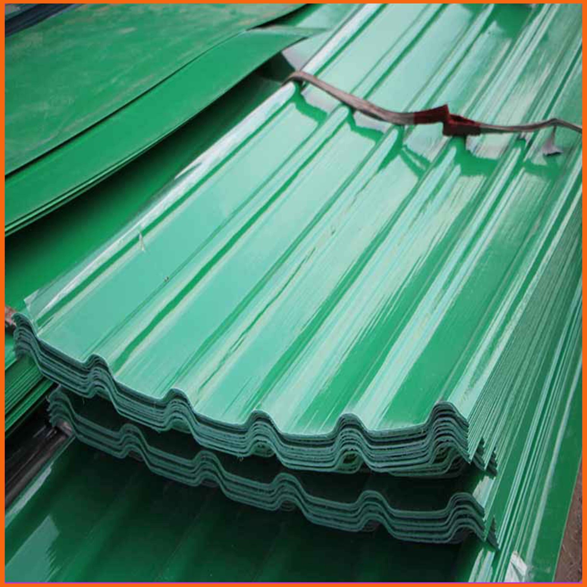 耐腐性FRP采光带 克拉玛依玻璃钢采光瓦 绿色防腐采光板厂家报价