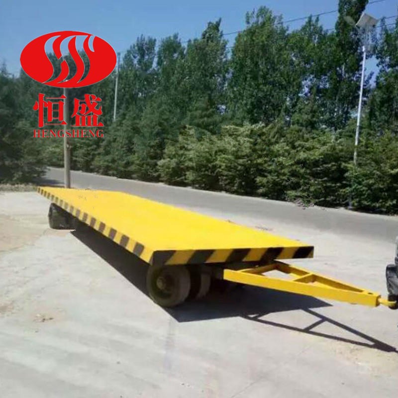 厂区牵引平板拖车无动力平板拖车定制中型平板拖车图片