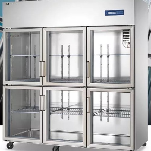 奥斯特商用冰箱  TS1.6G6六门全钢冷藏展示柜 六门保鲜陈列柜