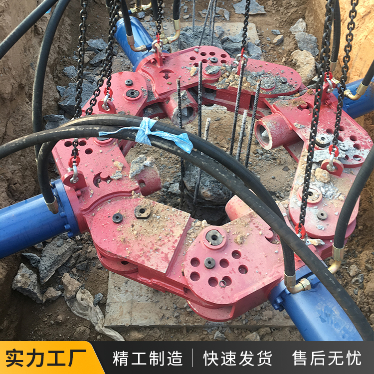 800-1000水泥桩破除混凝土桩头模块液压破桩机机械化破桩机破桩利器