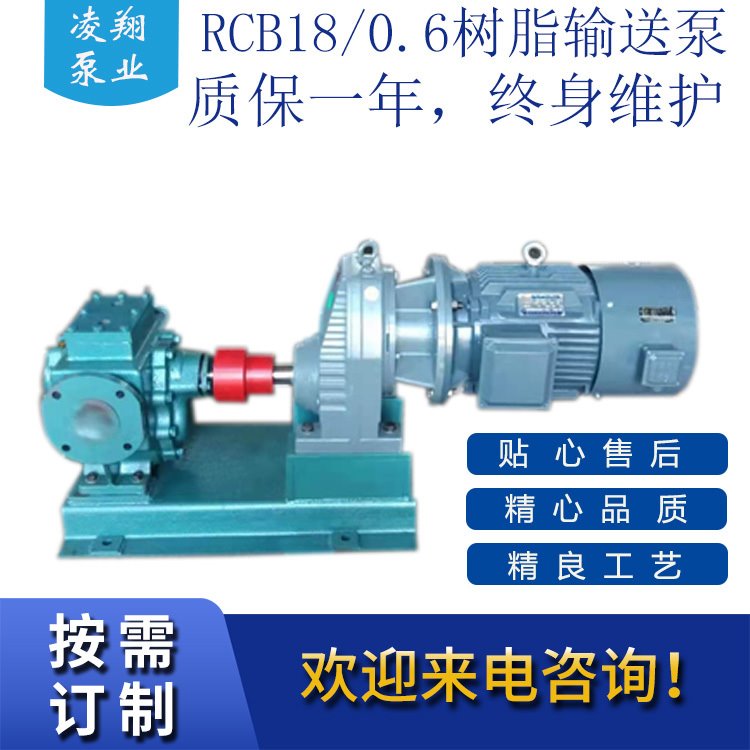 RCB18/0.6  18m3/h 0.6Mpa保温齿轮泵 树脂输送泵  保温沥青泵 糖浆输送泵图片