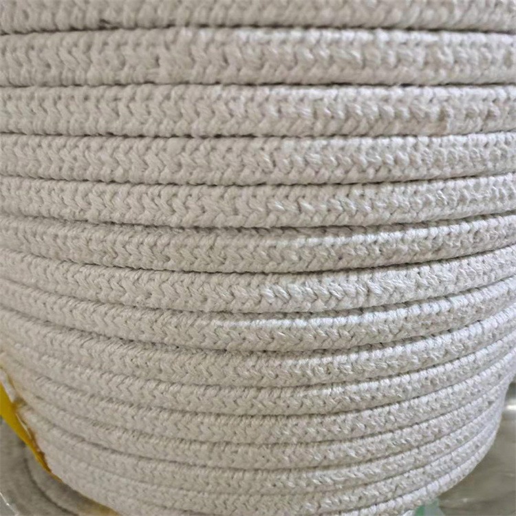 惠东炉窑防火绳 陶瓷纤维耐高温1260度盘根 阻燃方绳、圆绳批发图片