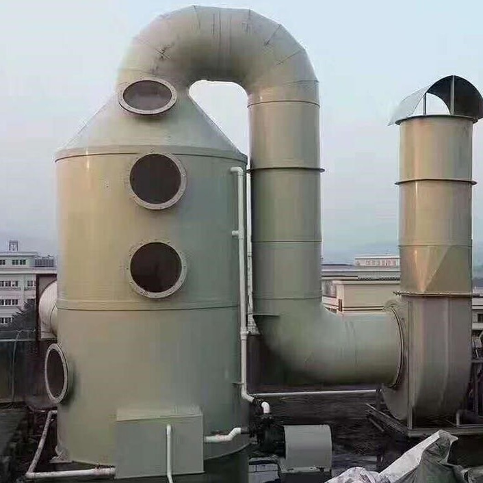 PP喷淋塔 碳钢喷淋塔 30000风量 碳钢脱硫塔 除尘净化设备 益松供应