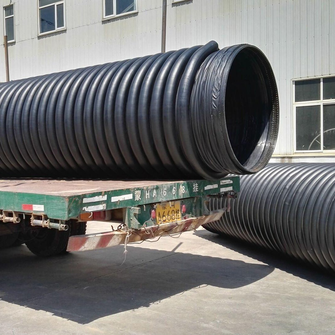 海诚管道 HDPE缠绕结构壁管C型管DN500 克拉管C型管生产厂家图片