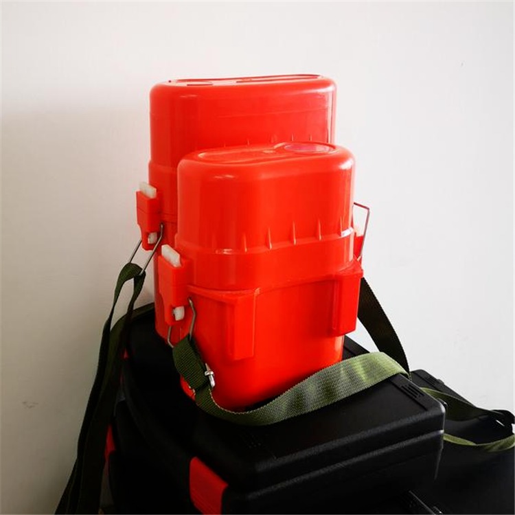 乐森 ZYX压缩氧自救器使用方法 ZYX60压缩氧自救器挎在肩上图片