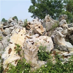 灵璧景观太湖石石料 假山石 天然太湖石假山 花岛石业图片
