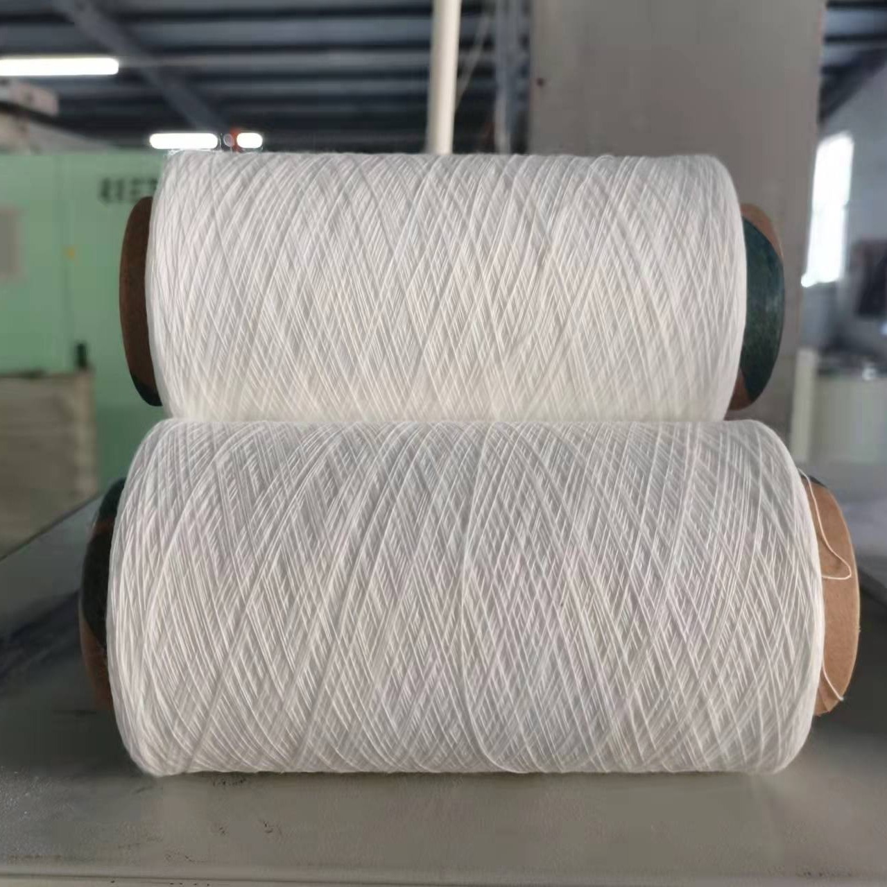 气流纺大化涤纶纱厂家针织机织用纯涤纱