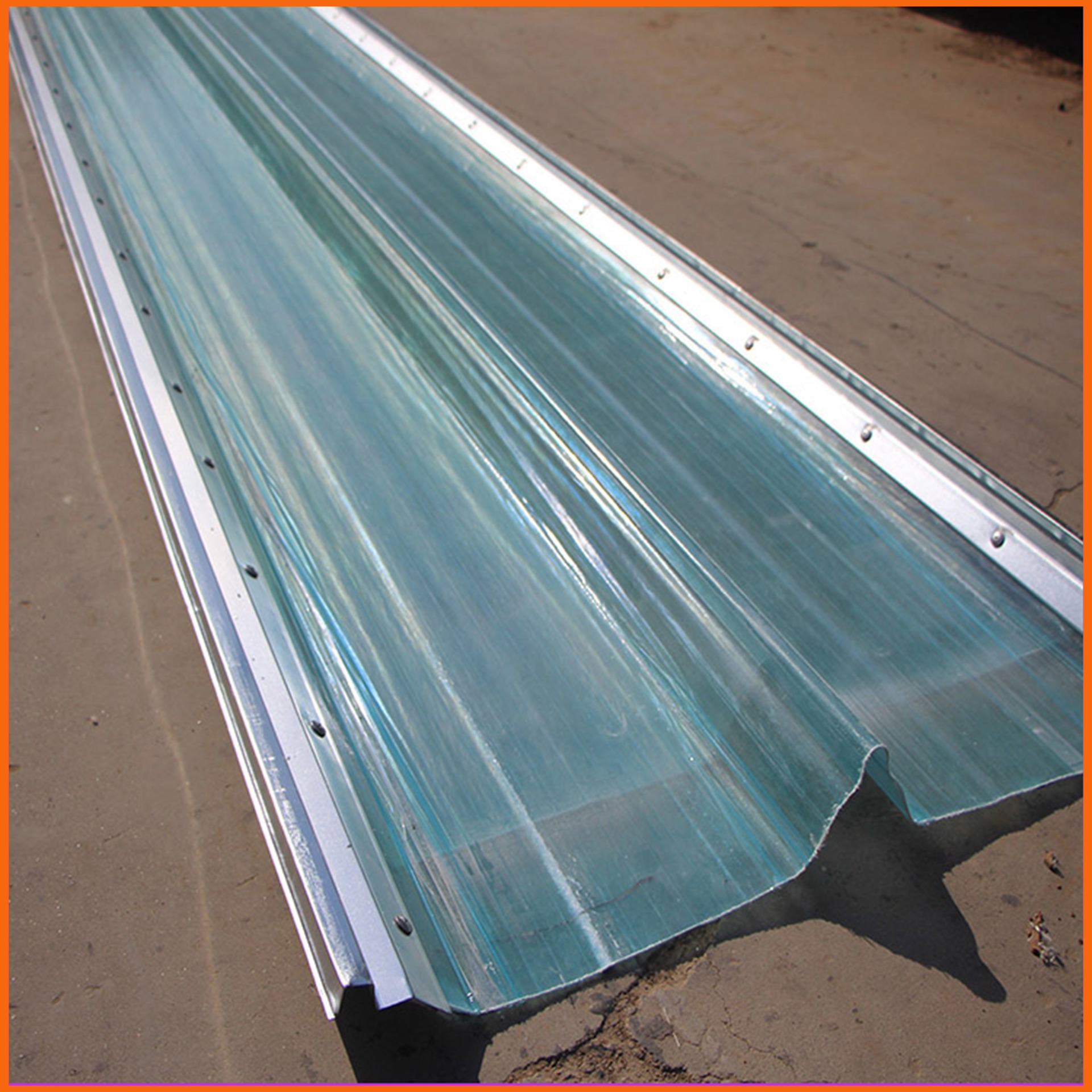 聚氨酯玻璃钢采光带 洛阳FRP透明采光板 820型钢边采光瓦厂家报价